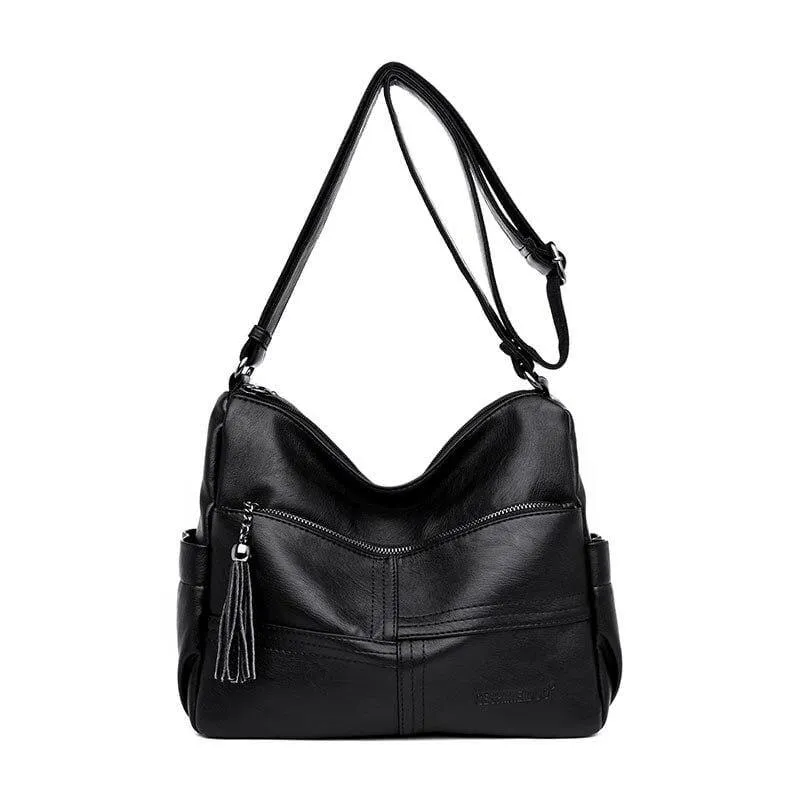 Frauen Leder Top-Griff Taschen Handtaschen Frauen Berühmte Marken Weibliche Casual Umhängetasche