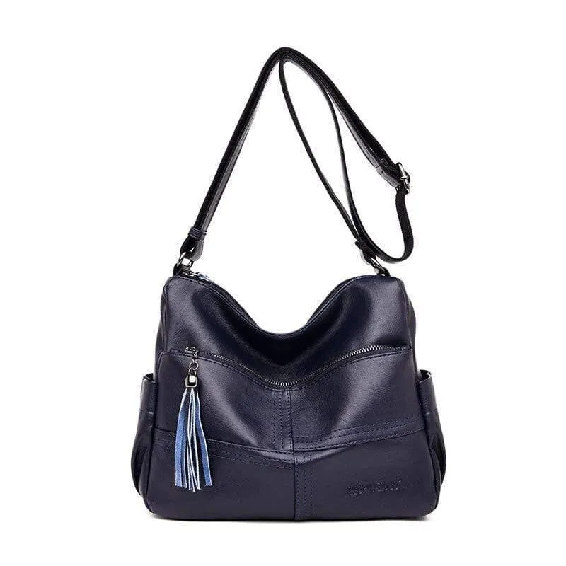 Frauen Leder Top-Griff Taschen Handtaschen Frauen Berühmte Marken Weibliche Casual Umhängetasche