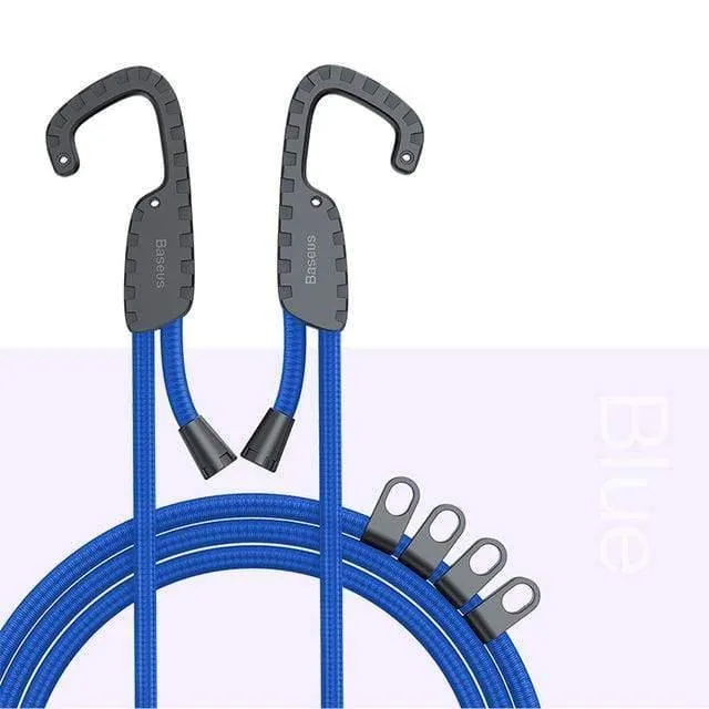 Baseus 3M starkes elastisches Seil Bungee Shock Cord Strap Stretch String Wäscheleine mit Haken für Autoreisen Outdoor Projektzelt