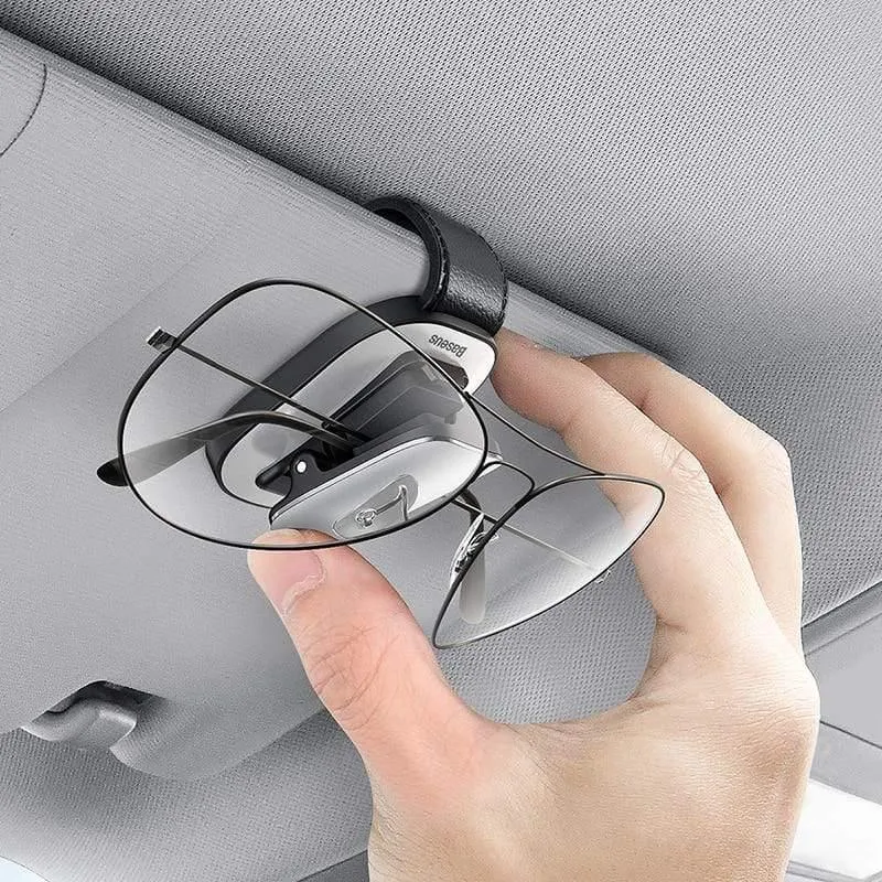 Baseus Car Brillenetui Auto Sonnenblende Brillenhalter Sonnenbrillen Clip Card Tickethalter Pen Case Clip Box Universelles Zubehör