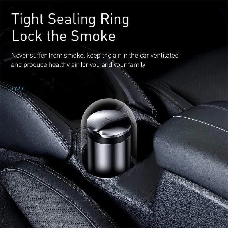 Baseus Auto Aschenbecher Tragbare LED Licht Zigarette Rauchasche Asche Halter für Auto Flammschutzmittel Hochwertige Aschenbecher Autozubehör