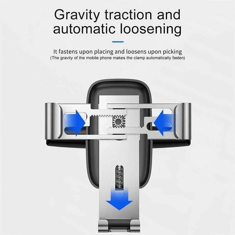 Baseus Autotelefonhalter für Auto CD-Steckplatz Air Vent Mount Telefonhalter Ständer für iPhone Samsung Metal Gravity Handyhalter
