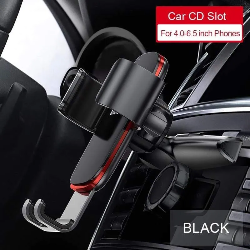 Baseus Autotelefonhalter für Auto CD-Steckplatz Air Vent Mount Telefonhalter Ständer für iPhone Samsung Metal Gravity Handyhalter