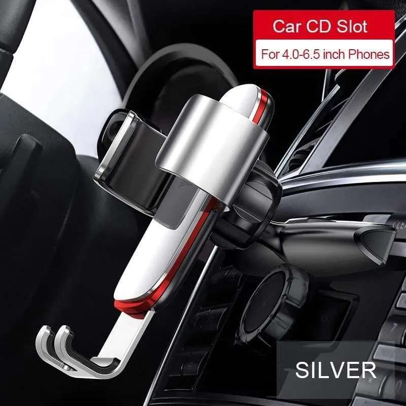Baseus Autotelefonhalter für Auto CD-Steckplatz Air Vent Mount Telefonhalter Ständer für iPhone Samsung Metal Gravity Handyhalter