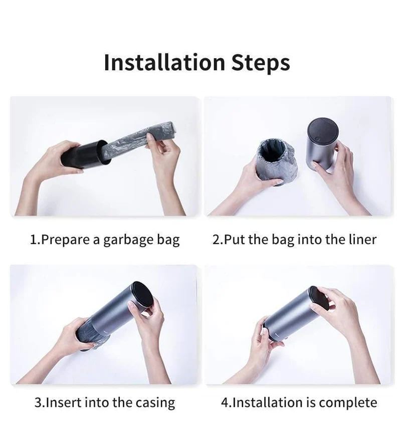Baseus Alloy Auto Mülleimer Auto Organizer Aufbewahrungstasche Auto Mülltonne Aschenbecher Staub Fall Halter Auto Zubehör