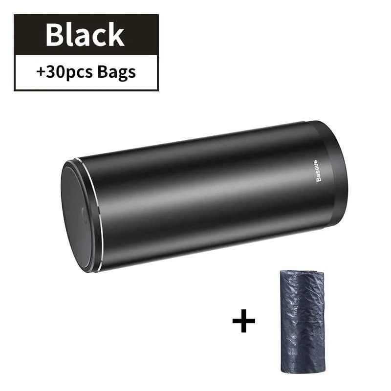 Baseus Alloy Auto Mülleimer Auto Organizer Aufbewahrungstasche Auto Mülltonne Aschenbecher Staub Fall Halter Auto Zubehör