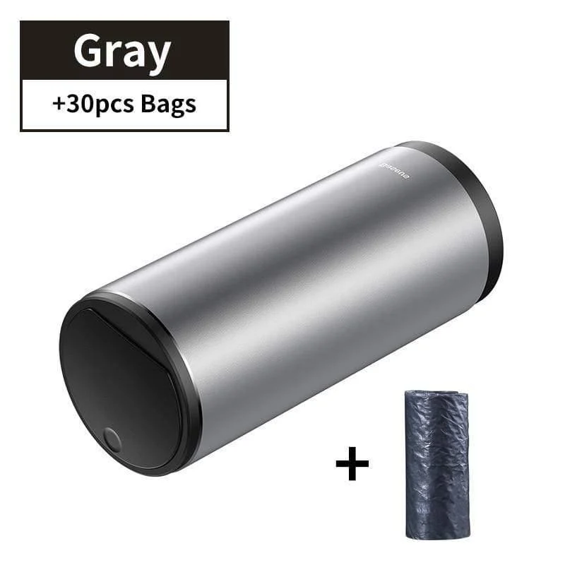 Baseus Alloy Auto Mülleimer Auto Organizer Aufbewahrungstasche Auto Mülltonne Aschenbecher Staub Fall Halter Auto Zubehör