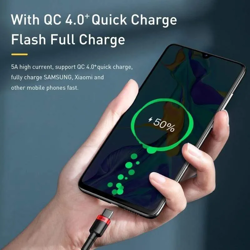 Baseus USB C auf USB Typ C Kabel für Xiaomi Redmi Note 8 Pro Quick Charge 4.0 PD 100 W Schnellladung für MacBook Pro Ladekabel