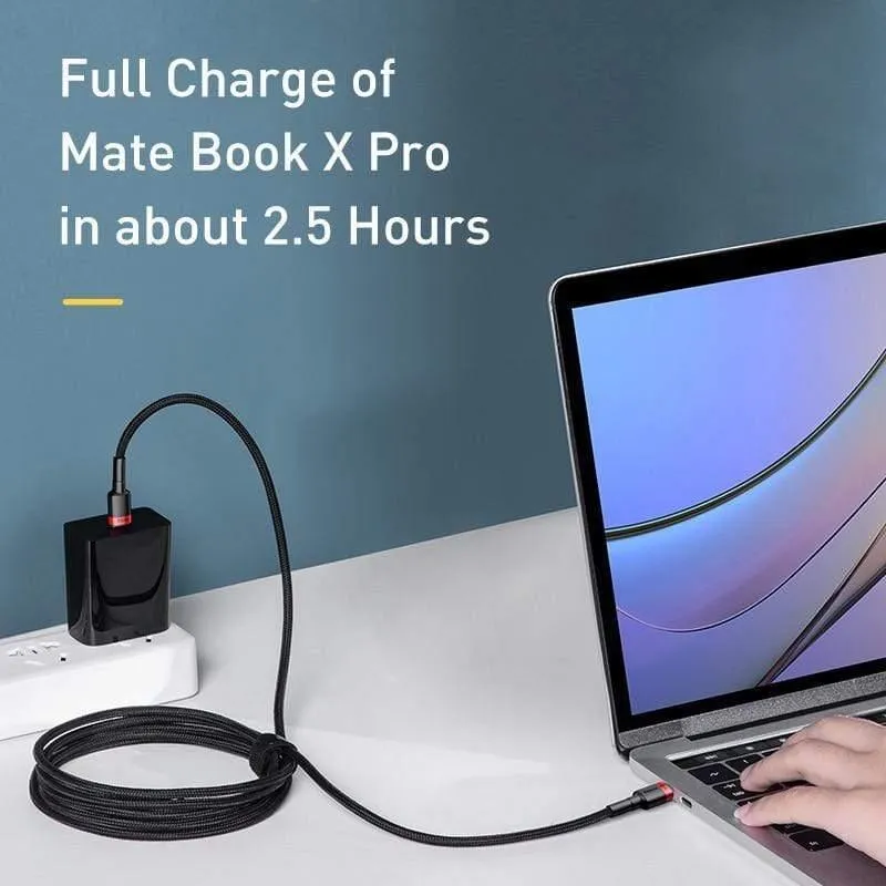 Baseus USB C auf USB Typ C Kabel für Xiaomi Redmi Note 8 Pro Quick Charge 4.0 PD 100 W Schnellladung für MacBook Pro Ladekabel