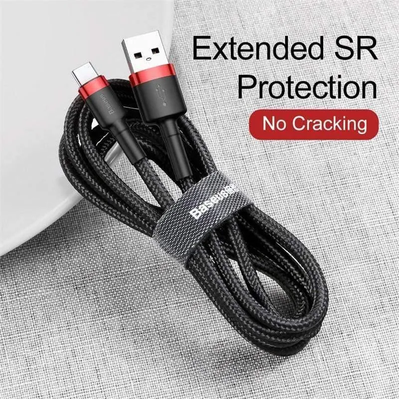 Baseus USB Typ C Kabel für Samsung S10 S9 Quick Charge 3.0 Kabel USB C Schnellladung für Huawei P30 Xiaomi USB-C Ladekabel