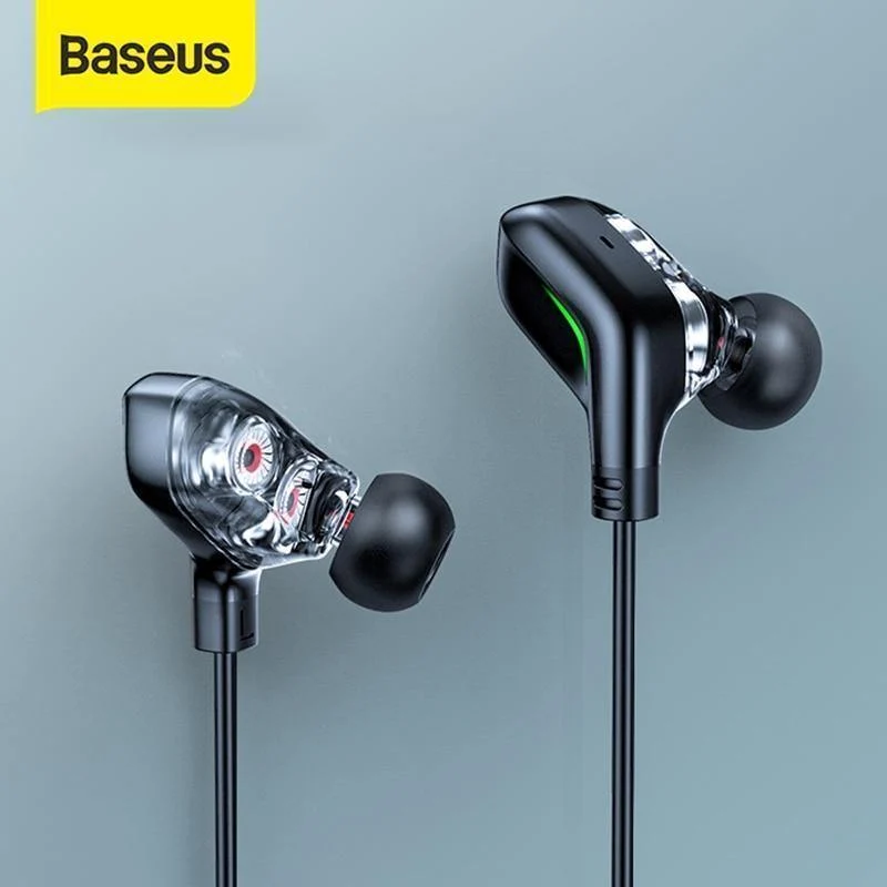 Baseus GAMO C18 Typ C Gaming-Kopfhörer mit RGB Light Earhook Kabelgebundener In-Ear-Bass-Stereo-Kopfhörer für PS4 PC Computer Gamer