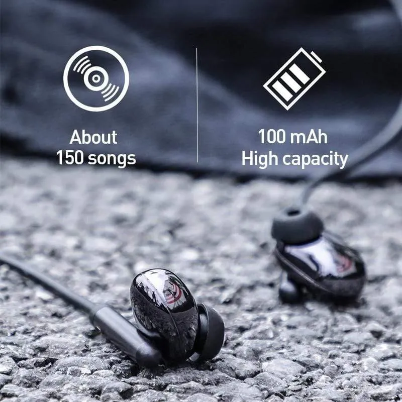 Baseus S30 Bluetooth-Kopfhörer, kabellos, leicht, Sport-Kopfhörer, IPX5, wasserdicht, 3D-Stereo-Bass-Kopfhörer mit HD-Mikrofon für Telefon