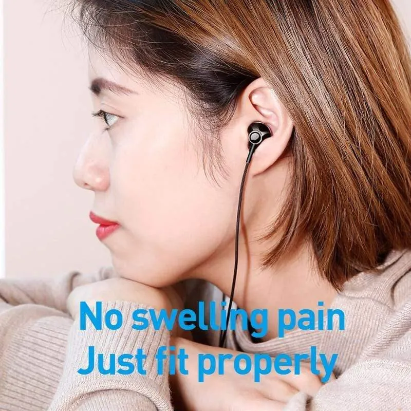 Baseus 6D Stereo-In-Ear-Kopfhörer Kopfhörer Kabelgebundene Bass-Sound-Ohrhörer für Xiaomi 3.5-mm-Typ-C-Ohrhörer