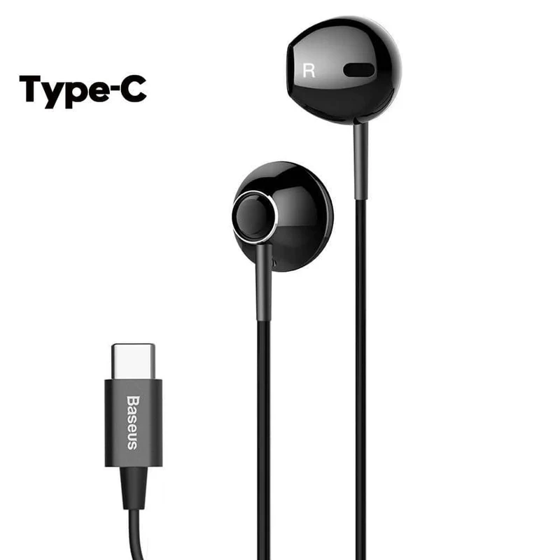 Baseus 6D Stereo-In-Ear-Kopfhörer Kopfhörer Kabelgebundene Bass-Sound-Ohrhörer für Xiaomi 3.5-mm-Typ-C-Ohrhörer