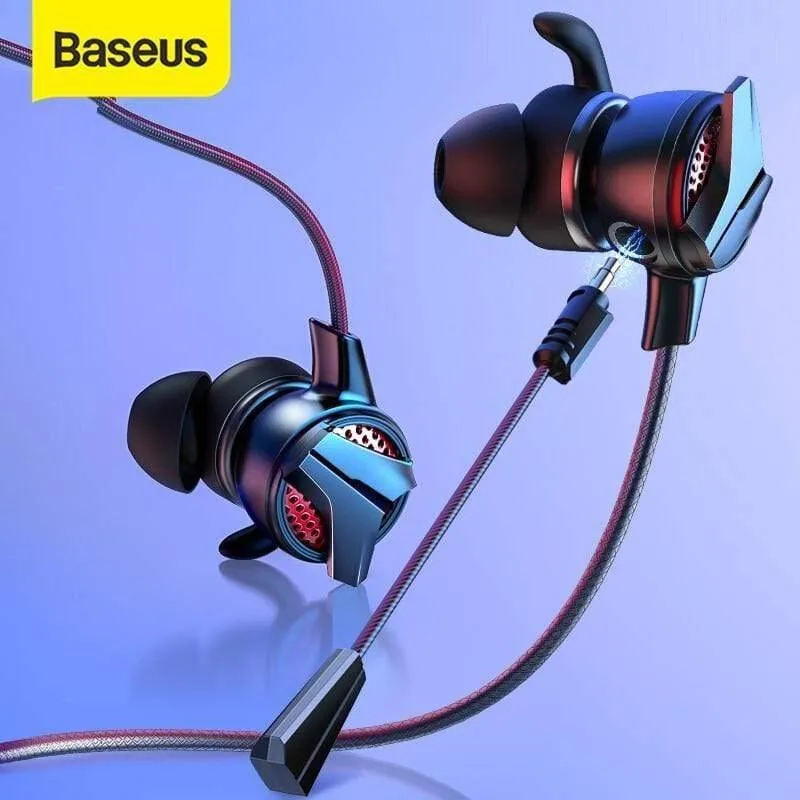 Baseus 3.5-mm-In-Ear-Gaming-Kopfhörer für Pubg-Controller GAMO-15 3D-Stereo-Kopfhörer für mobile Pubg-Gamer mit abnehmbarem HD-Mikrofon