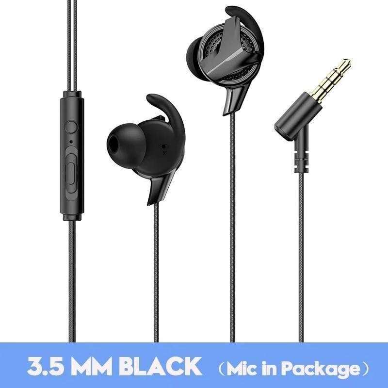 Baseus 3.5-mm-In-Ear-Gaming-Kopfhörer für Pubg-Controller GAMO-15 3D-Stereo-Kopfhörer für mobile Pubg-Gamer mit abnehmbarem HD-Mikrofon