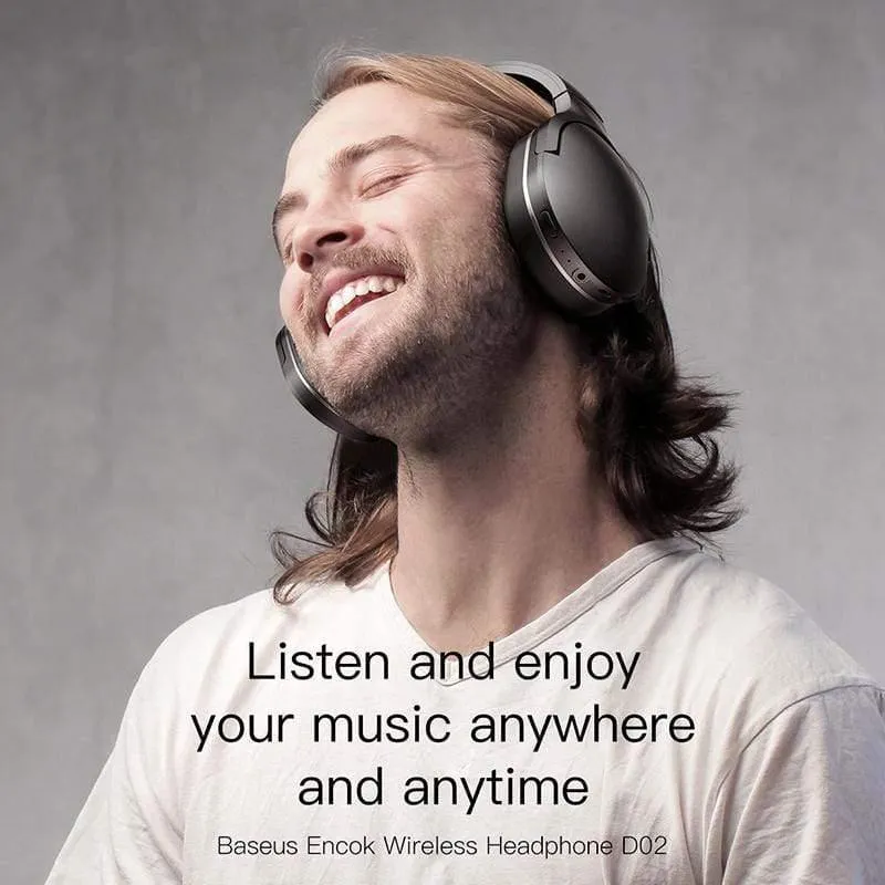 Baseus D02 Bluetooth-Kopfhörer Faltbares Bluetooth-Headset Drahtlose Kopfhörer Tragbarer Bluetooth-Kopfhörer mit Mikrofon für Telefon