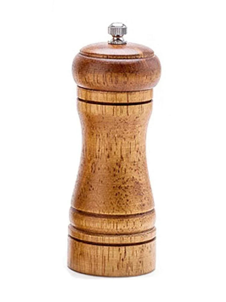 Manuelle Pfeffermühle aus Eichenholz, Salz- und Pfeffermühle, Mehrzweck-Menge, 5 cm, 8 cm, 10 cm, Küchenwerkzeug mit Keramikmahlwerk