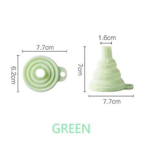 4PCS Küche Hause Tragbare Falten Trichter Teleskop Langen Hals Trichter Kreative Haushalt Flüssigkeit Silicagel Trichter Küche Werkzeuge