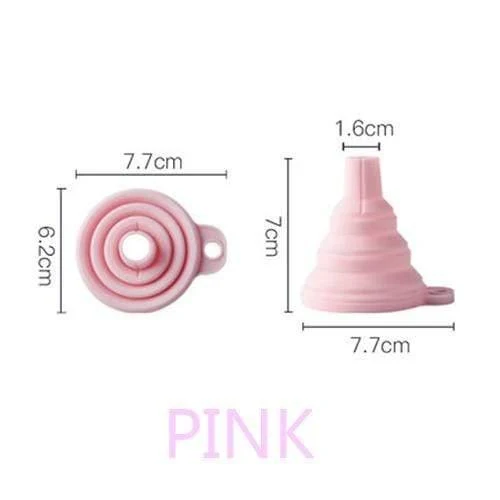 4PCS Küche Hause Tragbare Falten Trichter Teleskop Langen Hals Trichter Kreative Haushalt Flüssigkeit Silicagel Trichter Küche Werkzeuge