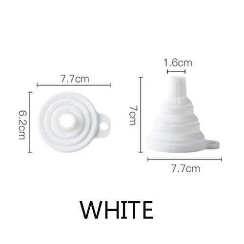 4PCS Küche Hause Tragbare Falten Trichter Teleskop Langen Hals Trichter Kreative Haushalt Flüssigkeit Silicagel Trichter Küche Werkzeuge