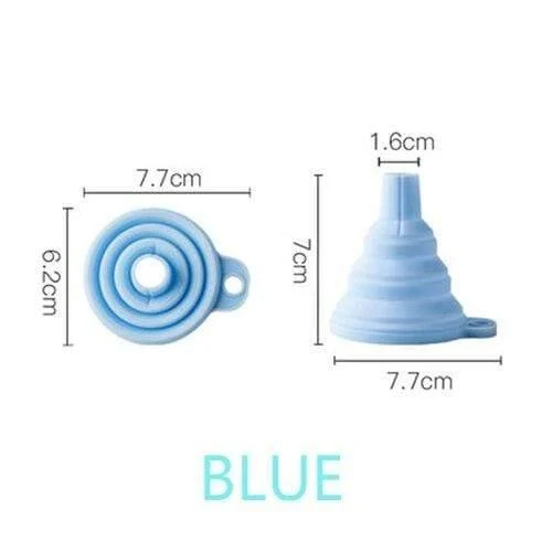 4PCS Küche Hause Tragbare Falten Trichter Teleskop Langen Hals Trichter Kreative Haushalt Flüssigkeit Silicagel Trichter Küche Werkzeuge