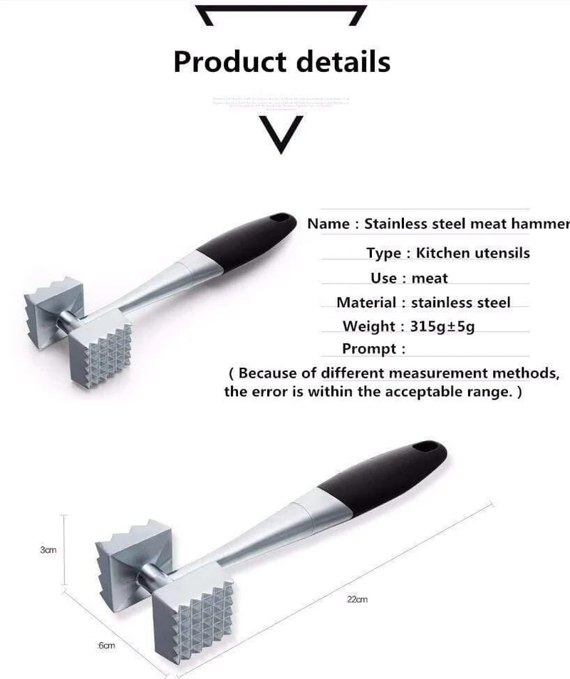 Küche Zartes Loses Fleisch Edelstahl hammer Steak Professionelle Fleisch Hammer Tenderizer Kochen Werkzeuge Küchenutensilien