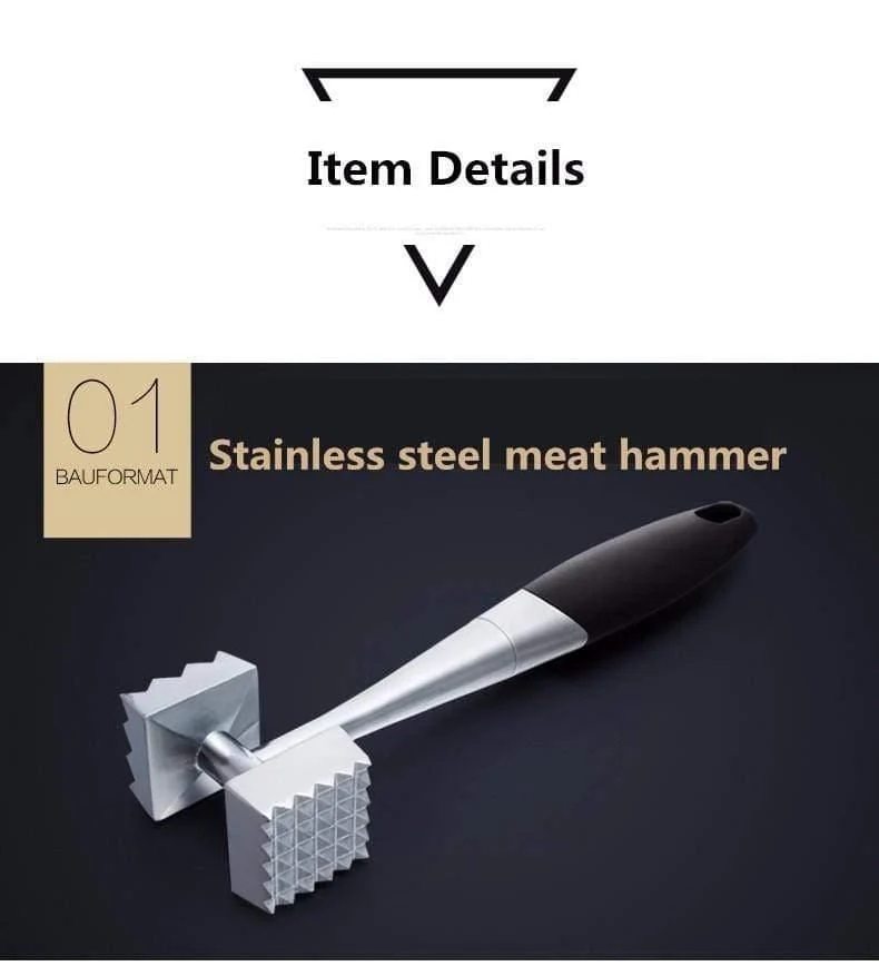 Küche Zartes Loses Fleisch Edelstahl hammer Steak Professionelle Fleisch Hammer Tenderizer Kochen Werkzeuge Küchenutensilien