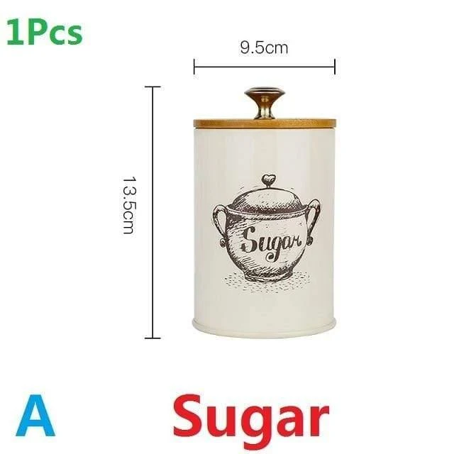 1-3 Stücke Lagertanks Stahl Küchenutensilien Multifunktionsfarbe Tee Kaffee Zucker Quadratischer Kasten Fall Househould Qualität Schön
