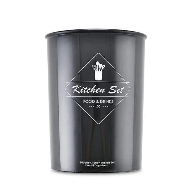 9/10/12 stücke Kochen Werkzeuge Set Premium Silikon Küche Kochutensilien Set Mit Aufbewahrungsbox Turner Zange Spatel Suppenlöffel