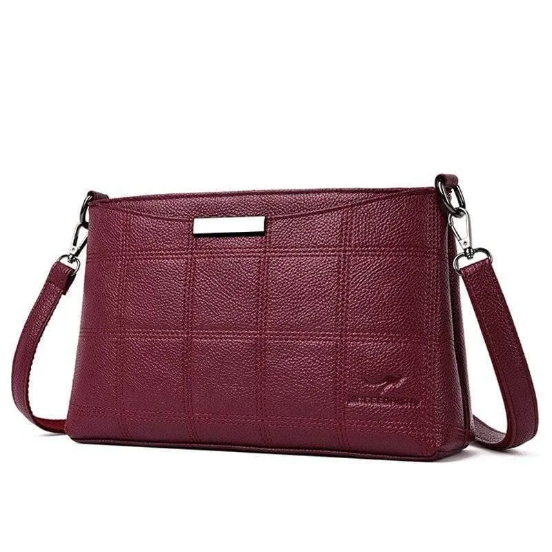 Frauen Umhängetasche Stickerei Mode Damen Leder Schulter Tasche Frauen Umhängetaschen