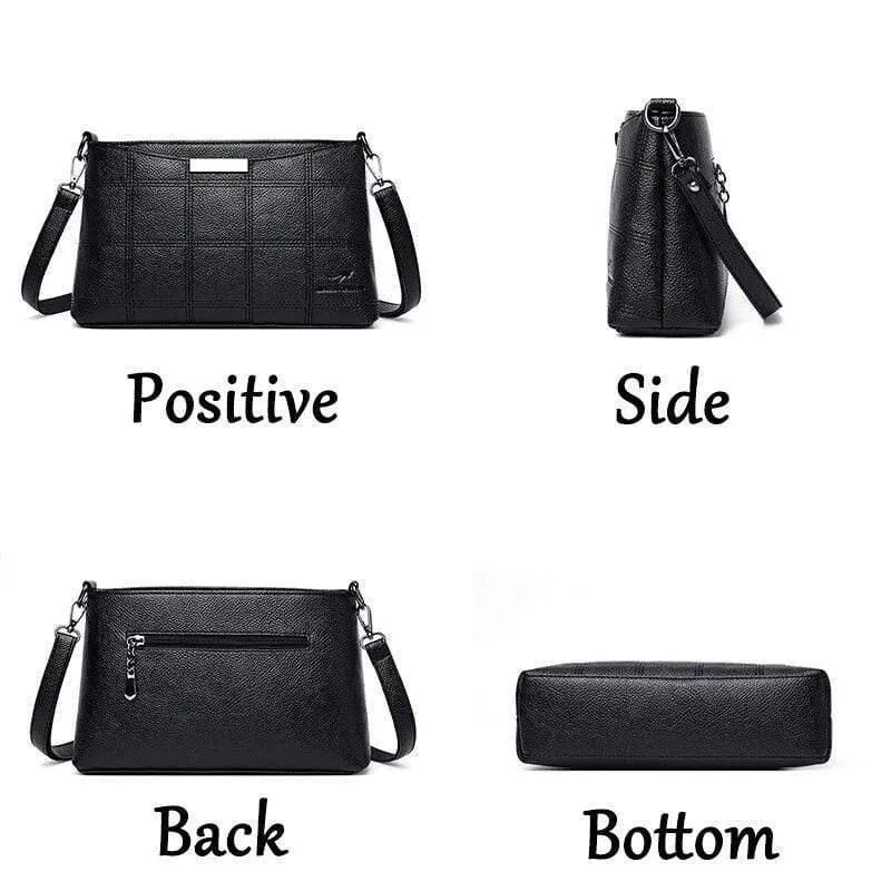 Frauen Umhängetasche Stickerei Mode Damen Leder Schulter Tasche Frauen Umhängetaschen