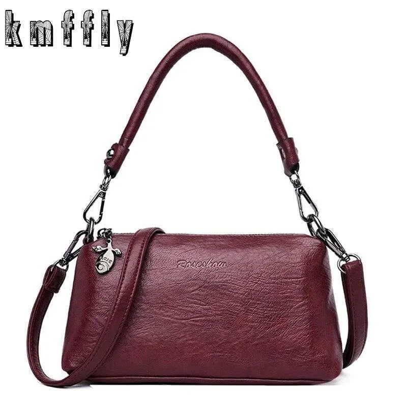 Qualität Frauen Handtasche Luxus Umhängetasche Weiche PU Leder Umhängetasche Mode Damen Crossbody