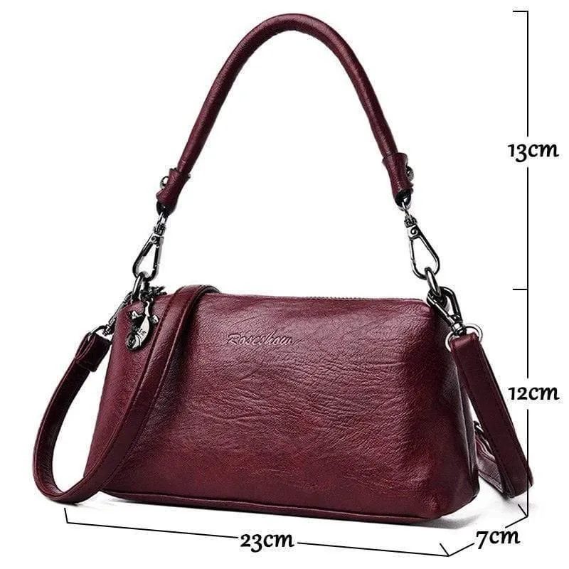 Qualität Frauen Handtasche Luxus Umhängetasche Weiche PU Leder Umhängetasche Mode Damen Crossbody