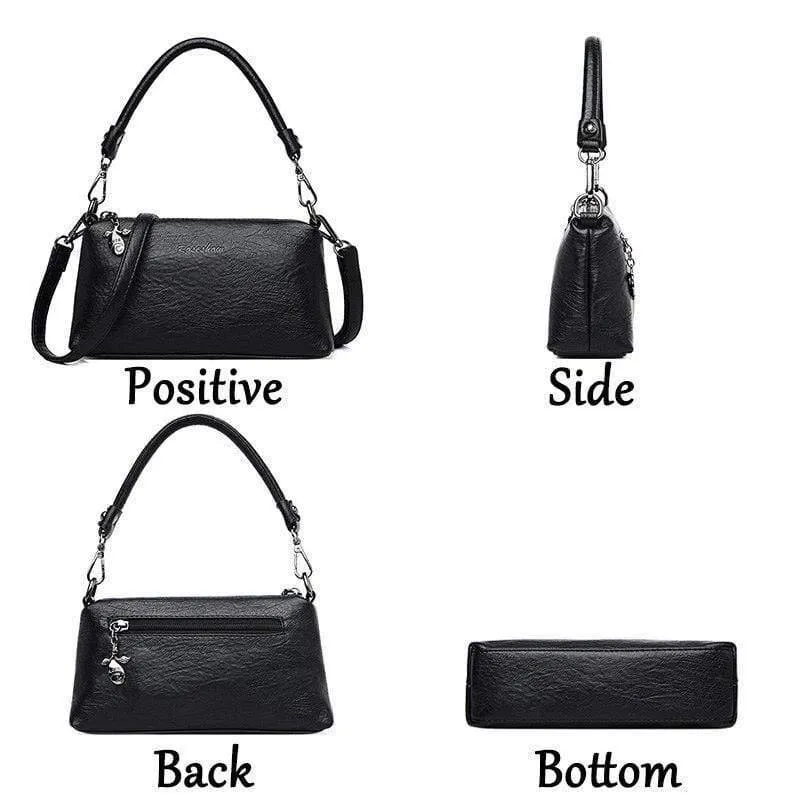 Qualität Frauen Handtasche Luxus Umhängetasche Weiche PU Leder Umhängetasche Mode Damen Crossbody
