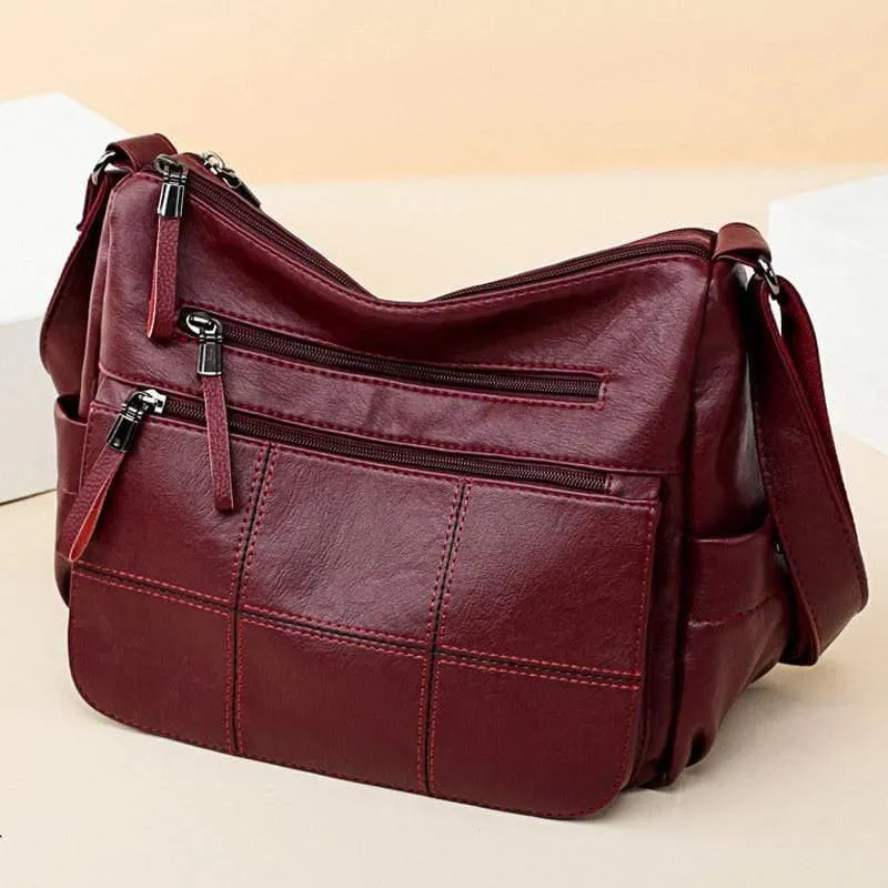 Stickgarn Leder Luxus Handtaschen Damen Taschen Designer Damen Messenger Bags Frau