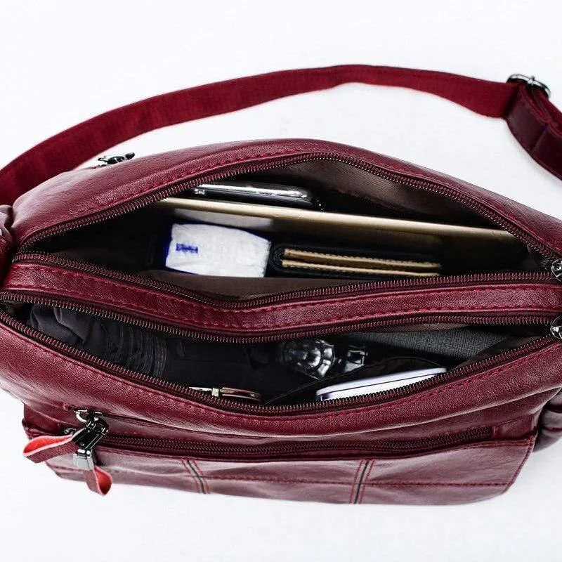Stickgarn Leder Luxus Handtaschen Damen Taschen Designer Damen Messenger Bags Frau