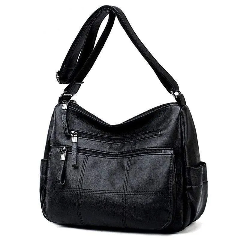 Stickgarn Leder Luxus Handtaschen Damen Taschen Designer Damen Messenger Bags Frau