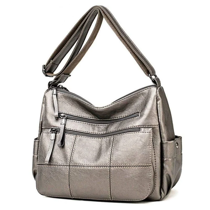 Stickgarn Leder Luxus Handtaschen Damen Taschen Designer Damen Messenger Bags Frau