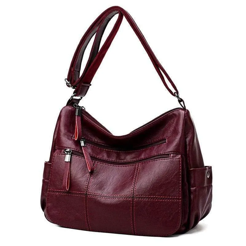 Stickgarn Leder Luxus Handtaschen Damen Taschen Designer Damen Messenger Bags Frau