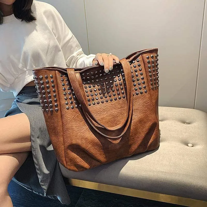 Mode Niet Umhängetaschen Für Frauen Leder Luxus Handtaschen Frauen Taschen Designer Damen