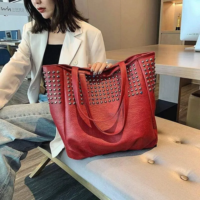 Mode Niet Umhängetaschen Für Frauen Leder Luxus Handtaschen Frauen Taschen Designer Damen