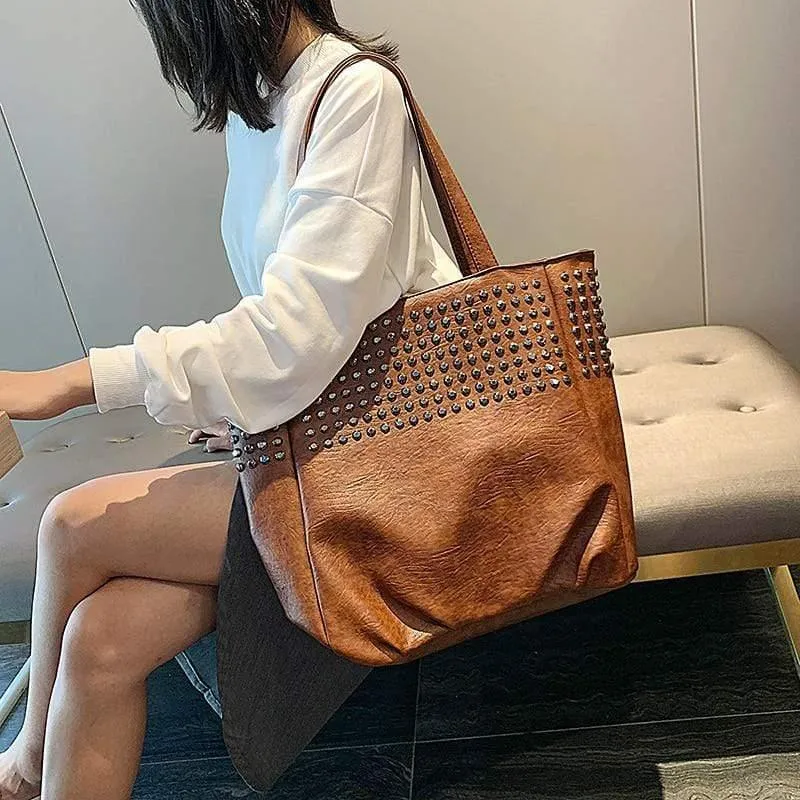 Mode Niet Umhängetaschen Für Frauen Leder Luxus Handtaschen Frauen Taschen Designer Damen