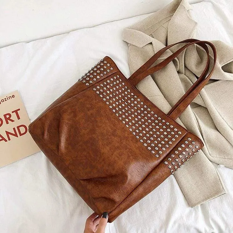 Mode Niet Umhängetaschen Für Frauen Leder Luxus Handtaschen Frauen Taschen Designer Damen