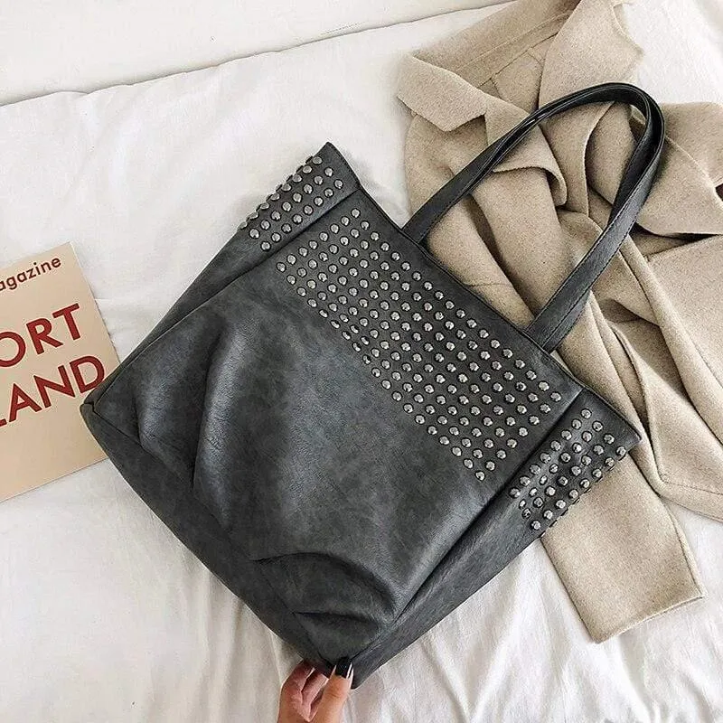 Mode Niet Umhängetaschen Für Frauen Leder Luxus Handtaschen Frauen Taschen Designer Damen