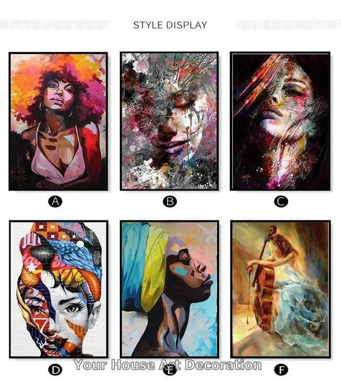 Nordic Leinwand Malerei Mode Sex Figur Bild Wandkunst Wohnkultur Poster Wohnzimmer Mädchen Schlafzimmer Abstrakte Kunst Ölgemälde
