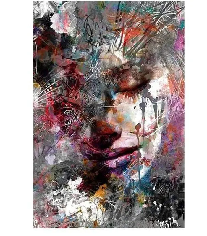 Nordic Leinwand Malerei Mode Sex Figur Bild Wandkunst Wohnkultur Poster Wohnzimmer Mädchen Schlafzimmer Abstrakte Kunst Ölgemälde