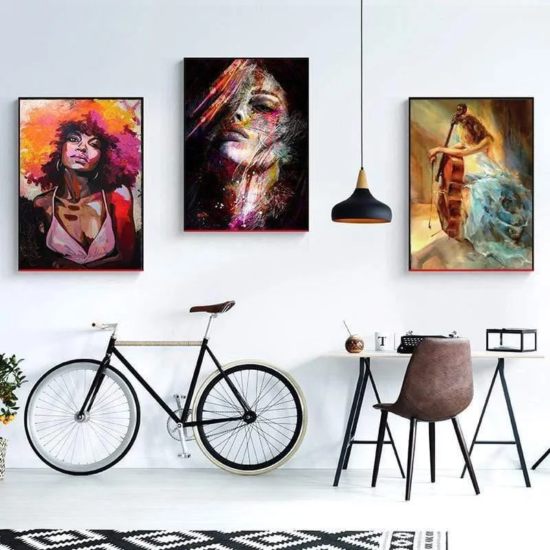 Nordic Leinwand Malerei Mode Sex Figur Bild Wandkunst Wohnkultur Poster Wohnzimmer Mädchen Schlafzimmer Abstrakte Kunst Ölgemälde