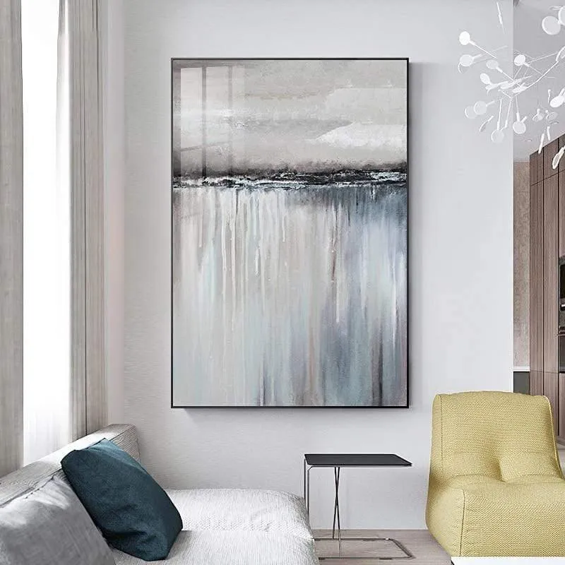 Moderne Minimalistische Wald Und Fluss Poster Landschaftsmalerei Druck Leinwand Malerei Bild Home Wandkunst Dekoration Benutzerdefinierte