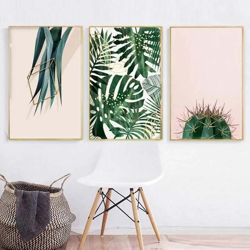 Moderne Landschaft Poster Tropische Meerespalme Bus Wandkunst Inspirierende Leinwand Malerei Bild Wohnzimmer Dekoration